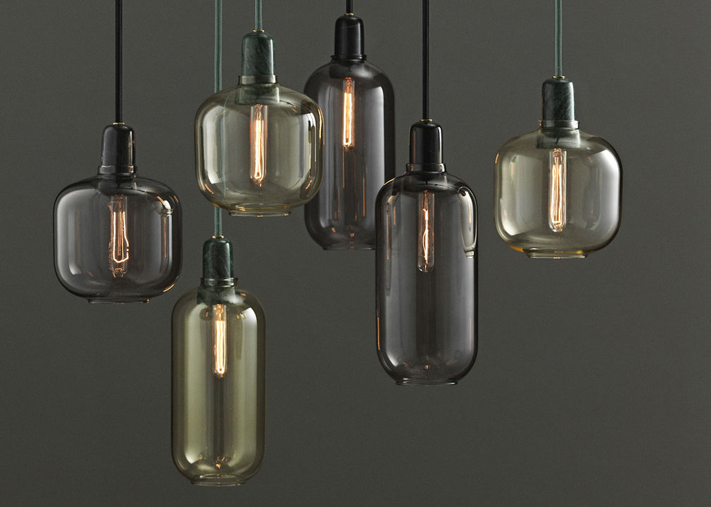 Amp Pendant Light Large Smoke & Black