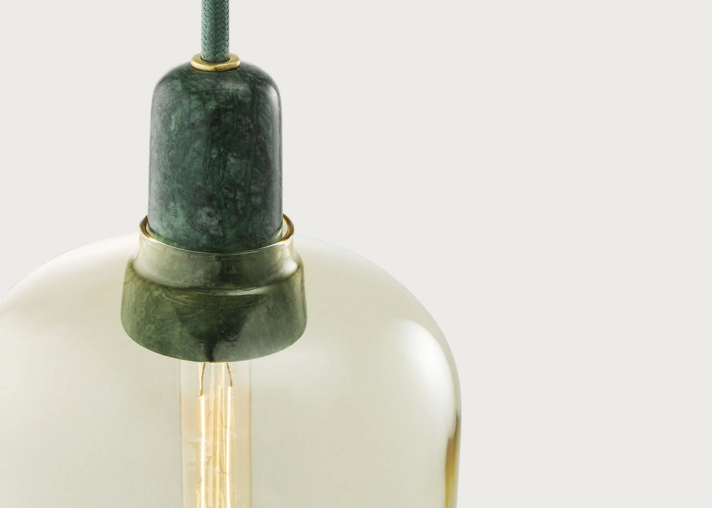 Amp Pendant Light Large Smoke & Black