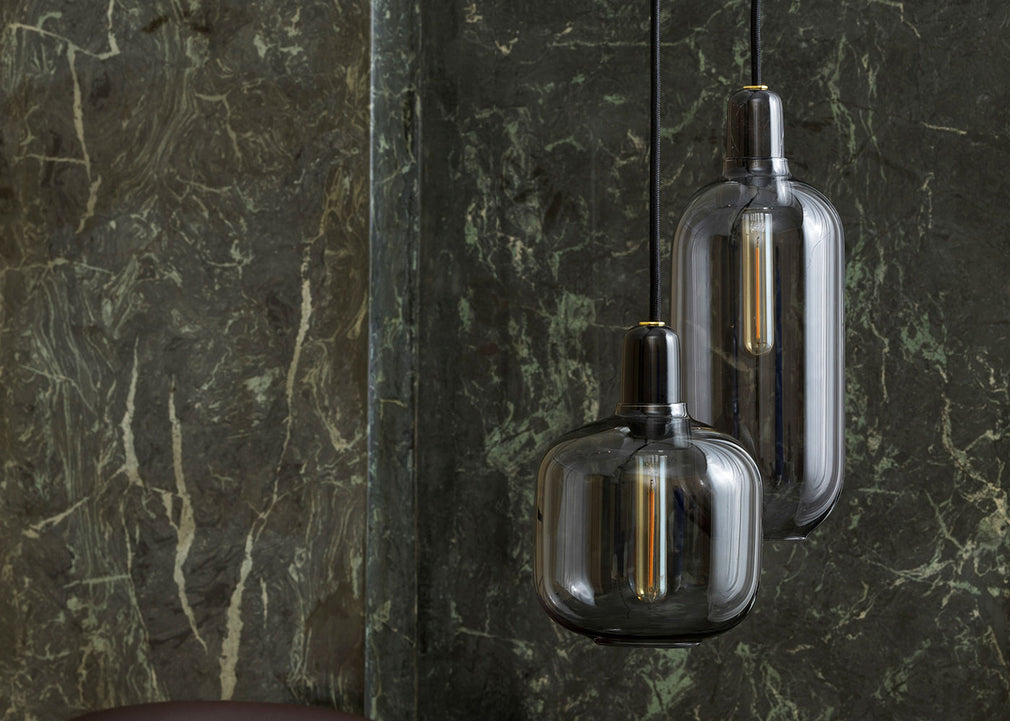 Amp Pendant Light Large Smoke & Black