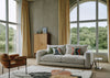 Nuvola 2 Seater Sofa Loop Twill Fossil / Black