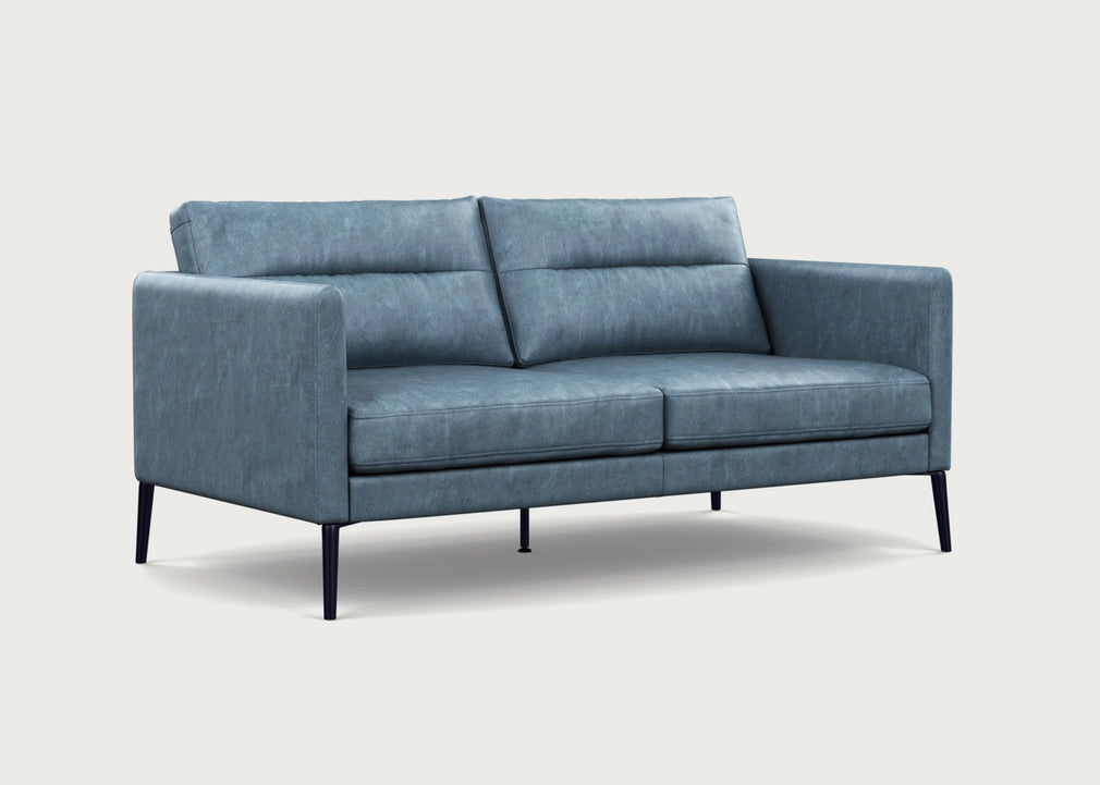 Altamura 2 Seater Sofa Old England Leather Blue / Black