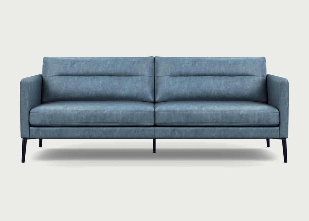 Altamura 3 Seater Sofa Old England Leather Blue / Black