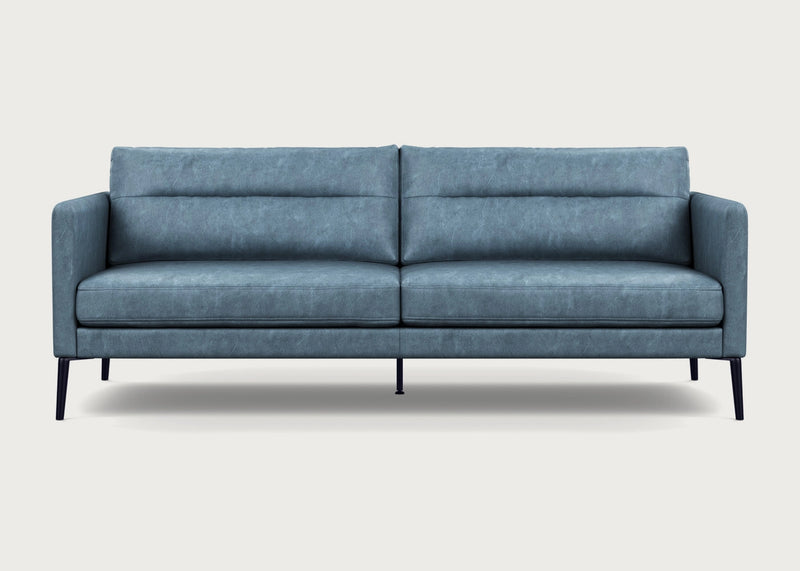 Altamura 3 Seater Sofa Old England Leather Blue / Black