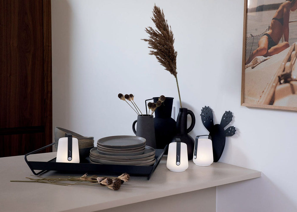 Balad LED Set of 3 Small Outdoor Table Lamps Cactus