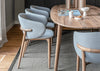 Mela Dining Chair European Walnut / Kvadrat Steelcut Trio 453