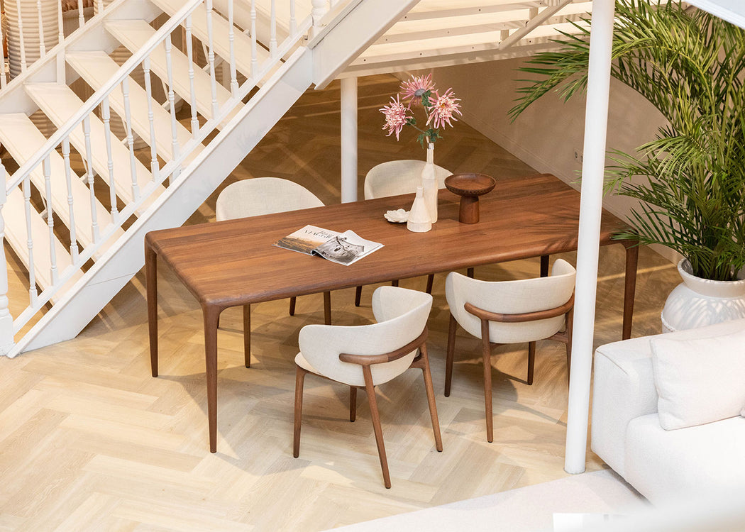 Mela Dining Chair European Walnut / Kvadrat Steelcut Trio 453