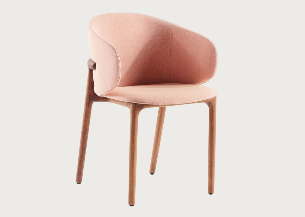 Mela Dining Chair European Walnut / Kvadrat Steelcut Trio 453