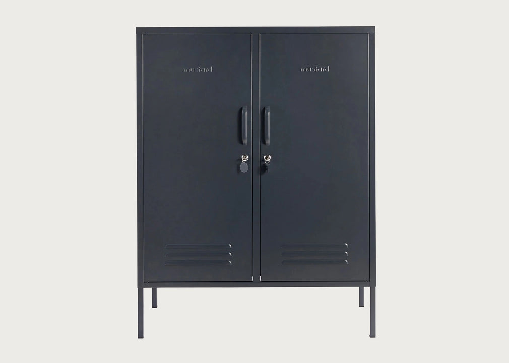The Midi Locker Mustard