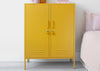 The Midi Locker Mustard