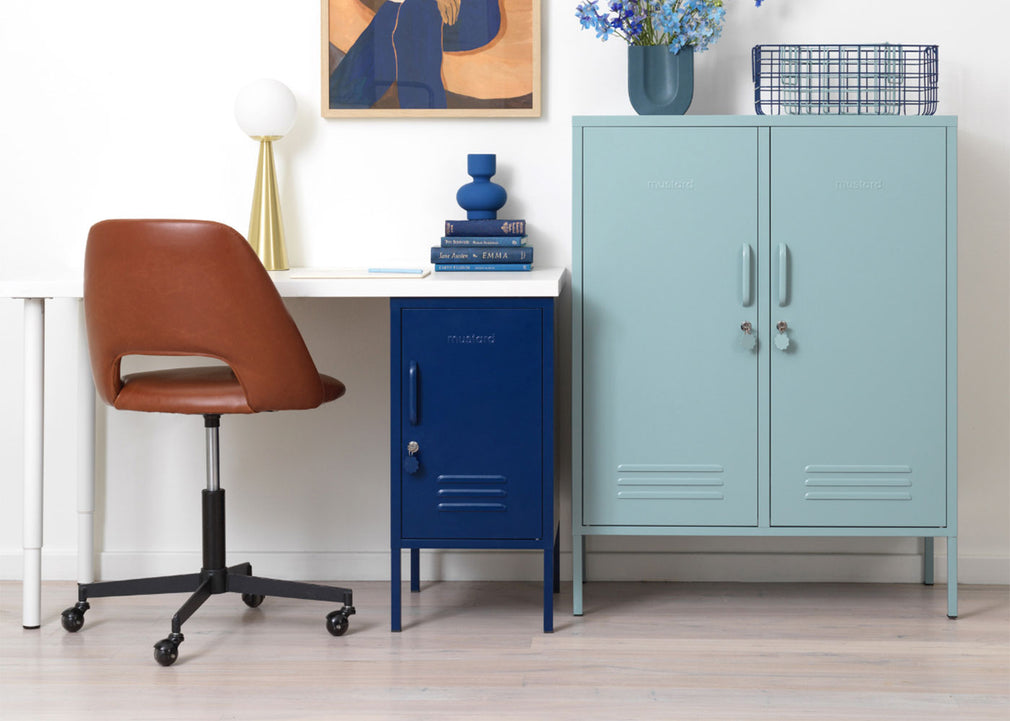The Midi Locker Mustard