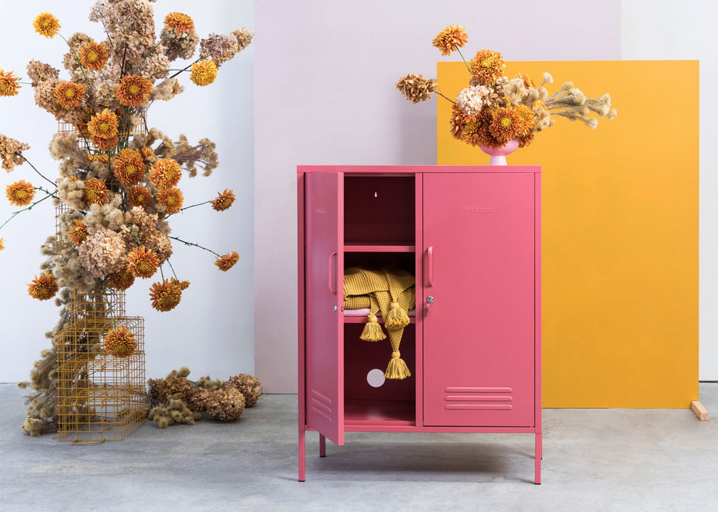 The Midi Locker Mustard