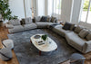 Quay Oval Coffee Table Marble Sahara