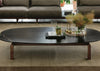 Quay Oval Coffee Table Marble Sahara