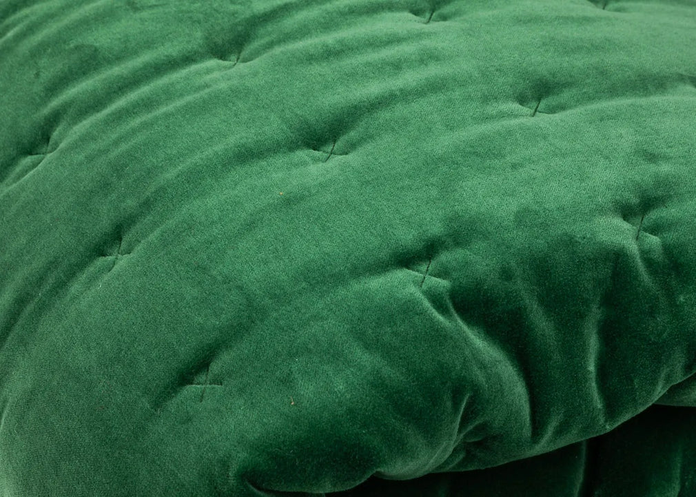 Velvet Quilt Emerald Green 140cm x 200cm