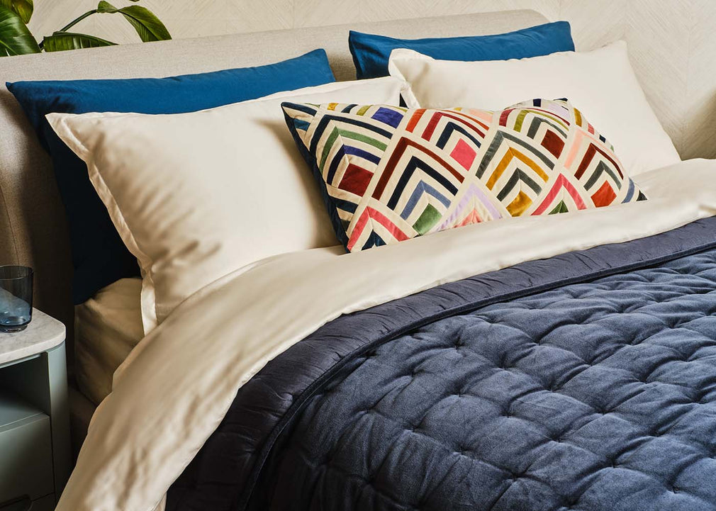 Velvet Quilt Midnight Blue 140cm x 200cm