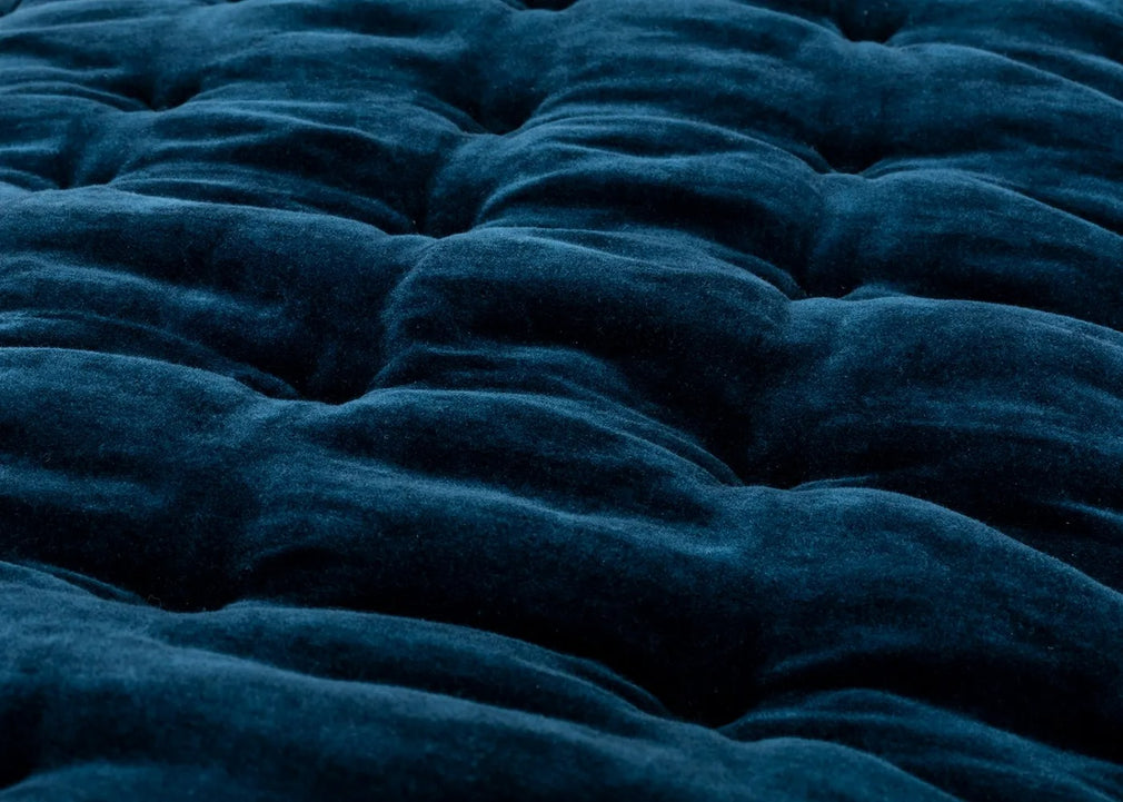 Velvet Quilt Midnight Blue 140cm x 200cm