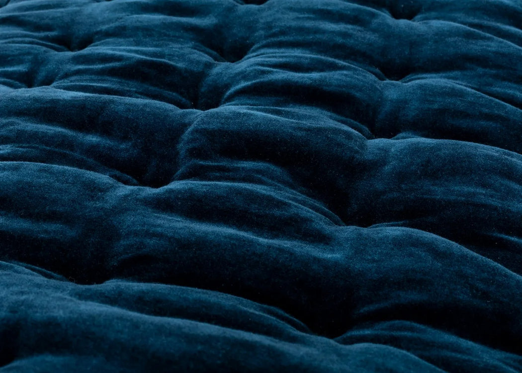 Velvet Quilt Midnight Blue 140cm x 200cm