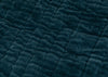 Kantha Velvet Bedspread Steel Blue 140cm x 200cm