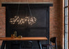 Supernova LED Long Pendant Light Brass