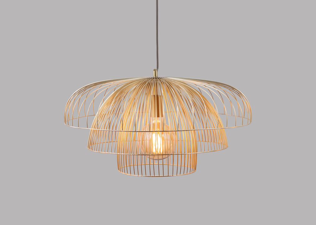 Makiko Pendant Light Satin Brass Large
