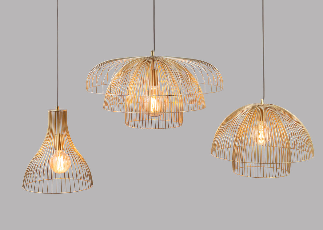Makiko Pendant Light Satin Brass Large