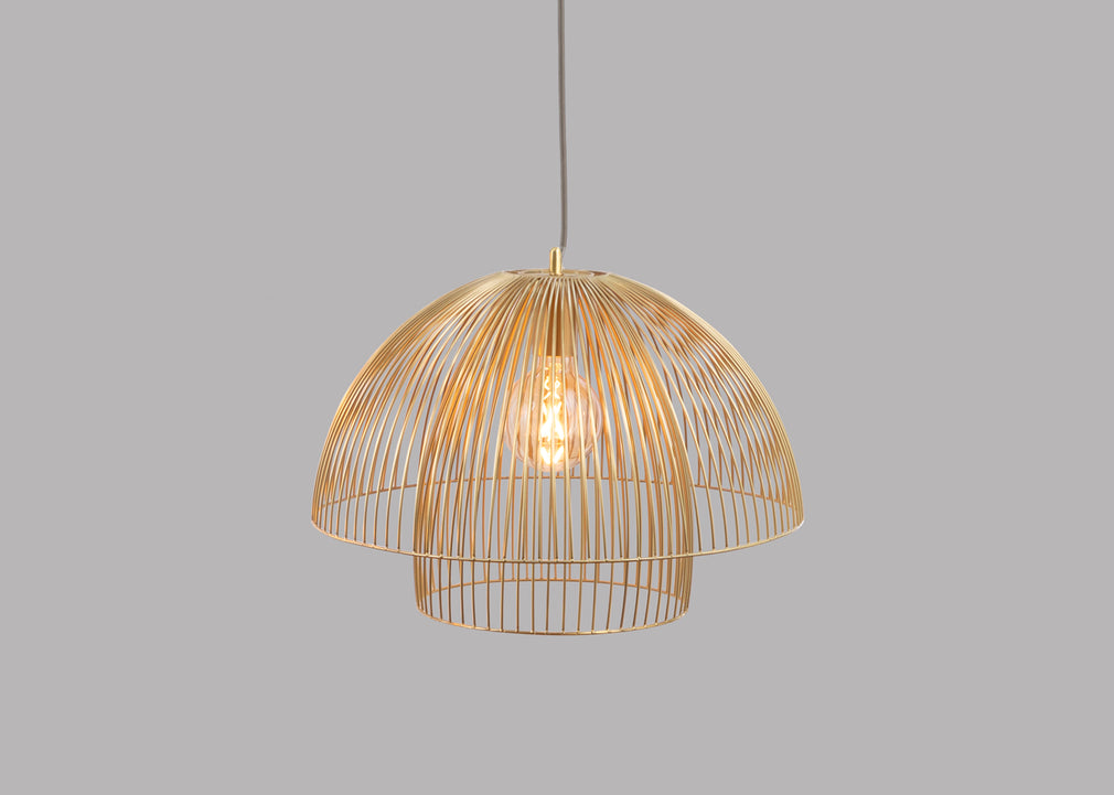 Makiko Pendant Light Satin Brass Large