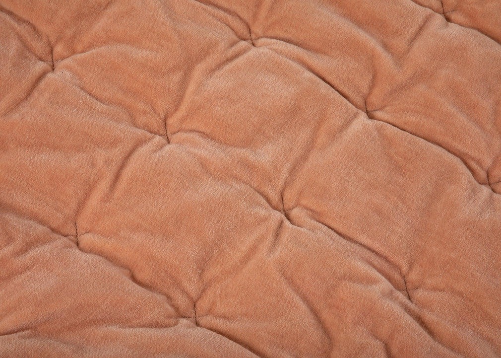 Velvet Quilt Dusky Pink 140cm x 200cm