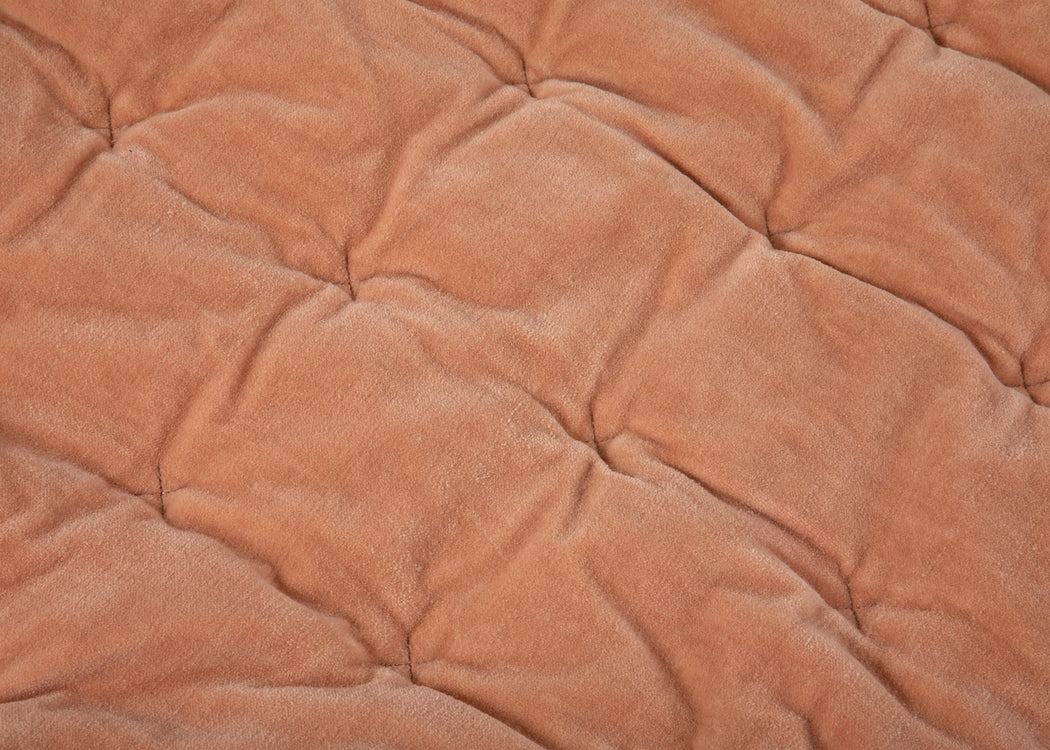 Velvet Quilt Dusky Pink 140cm x 200cm