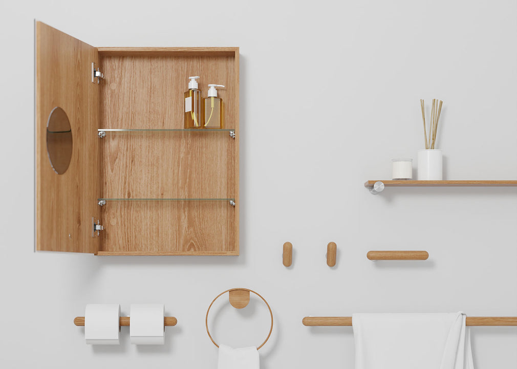 Slimfit Magnifier Cabinet Walnut