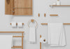 Yoku Freestanding Towel Rail Walnut