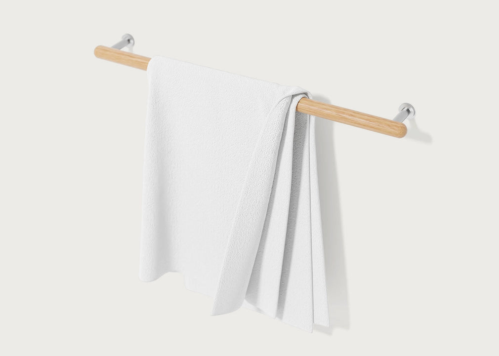 Yoku Single Towel Rail Walnut