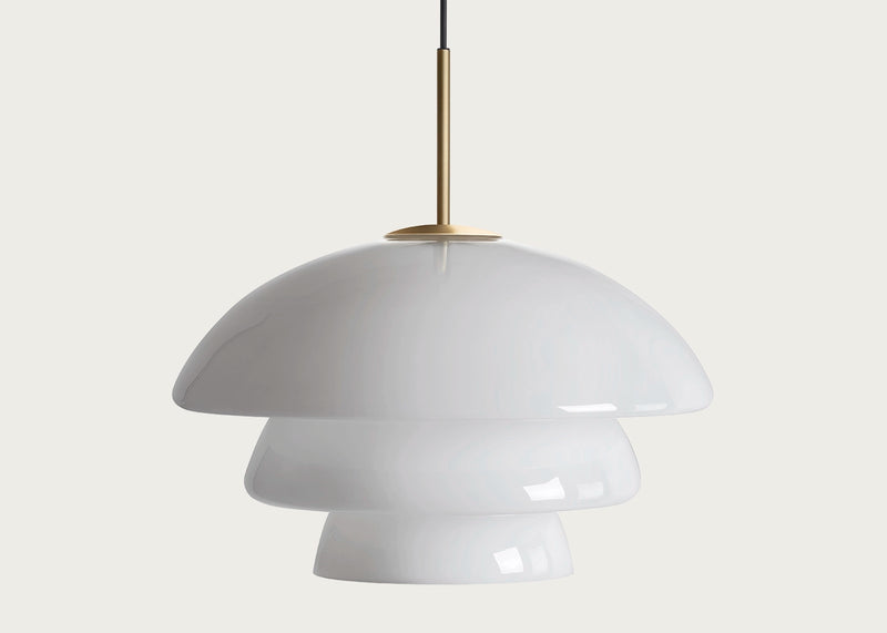 Archive 4006 Pendant Light White & Brass / Small