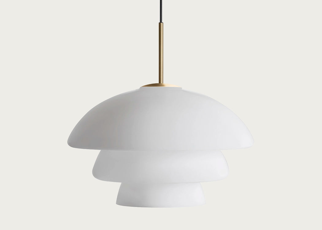 Archive 4006 Pendant Light White & Brass / Small
