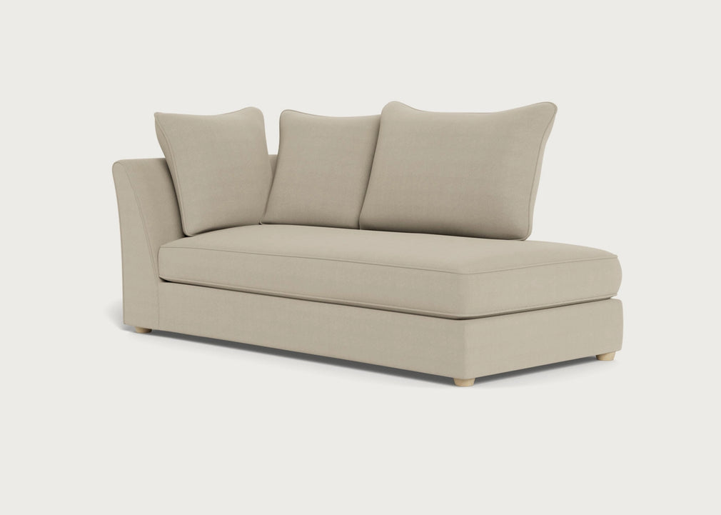 Tailor Right Hand Facing Chaise Unit Loop Twill Fossil / Black