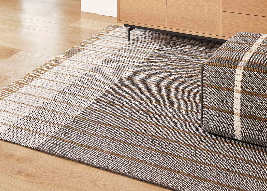 Reversible Rug Black 170cm x 240cm