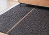Reversible Rug Black 170cm x 240cm
