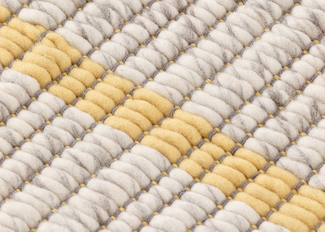 Reversible Rug Yellow 170cm x 240cm