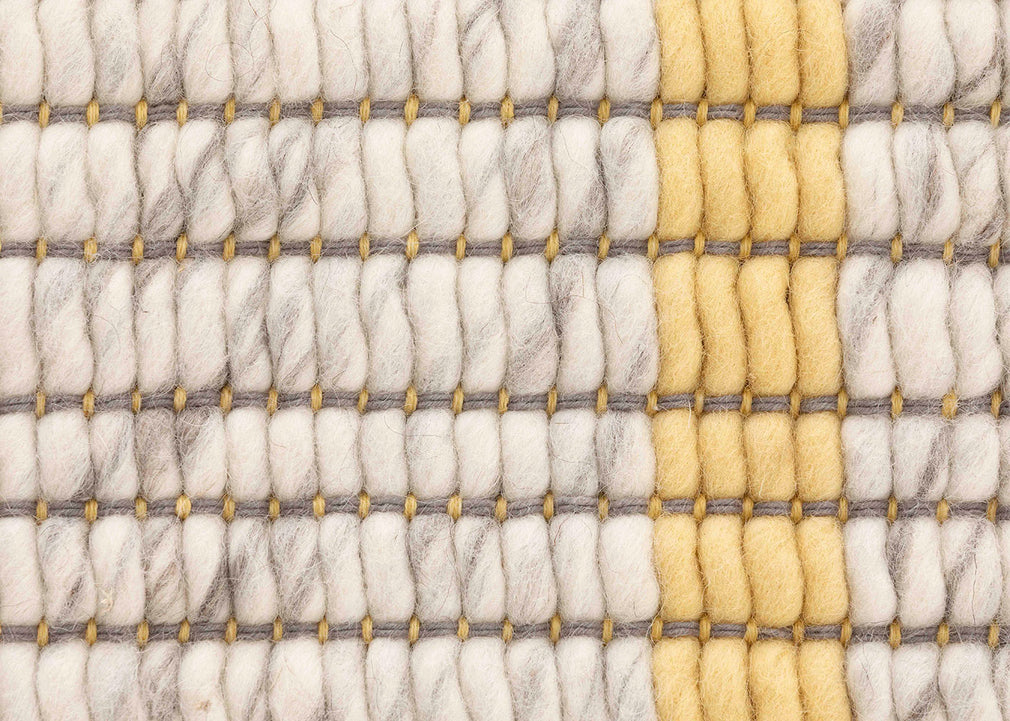 Reversible Rug Yellow 170cm x 240cm