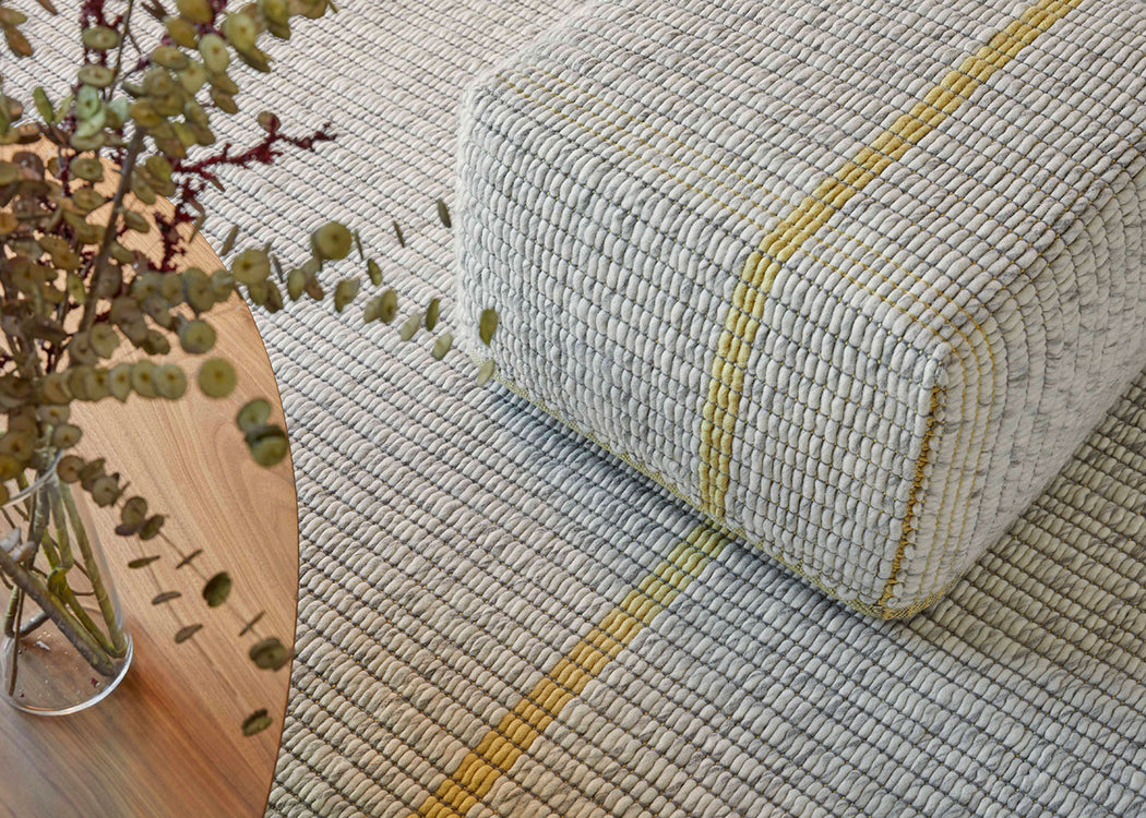 Reversible Rug Yellow 170cm x 240cm