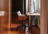 Q/Wood Swivel Chair Upholstered Seat