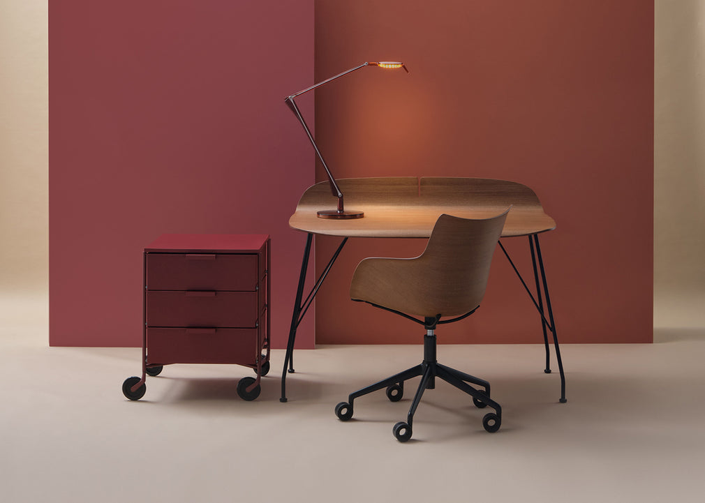 Q/Wood Swivel Chair Upholstered Seat