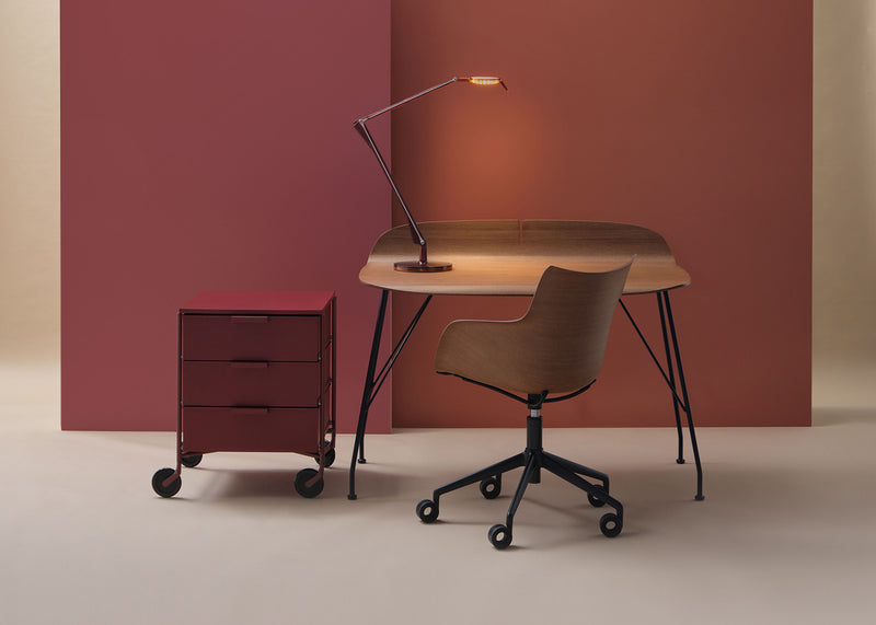 Q/Wood Swivel Chair Upholstered Seat