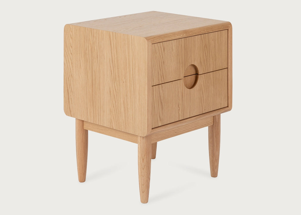 Amira Bedside Table Walnut