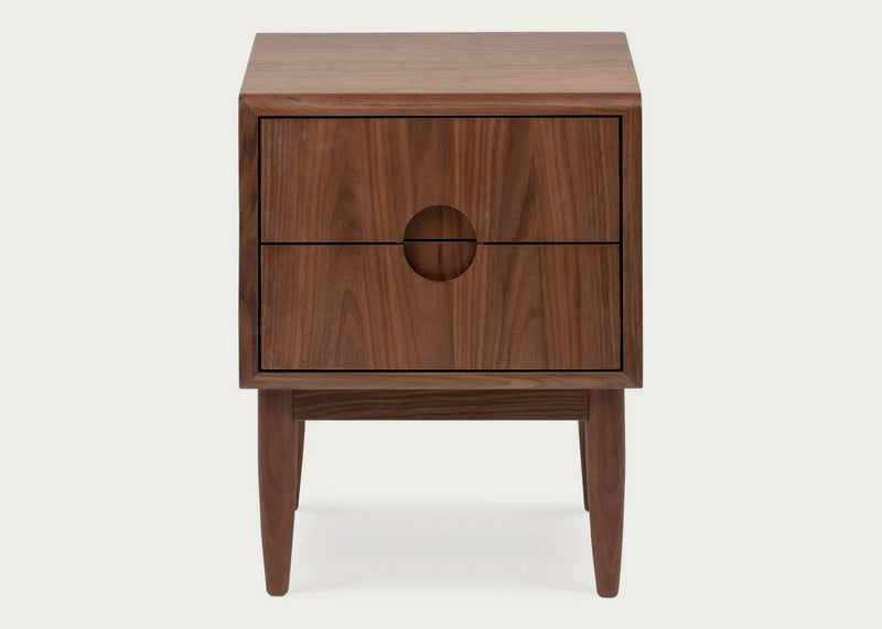 Amira Bedside Table Walnut