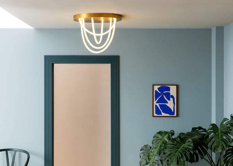Wave LED Flush Ceiling Light Large