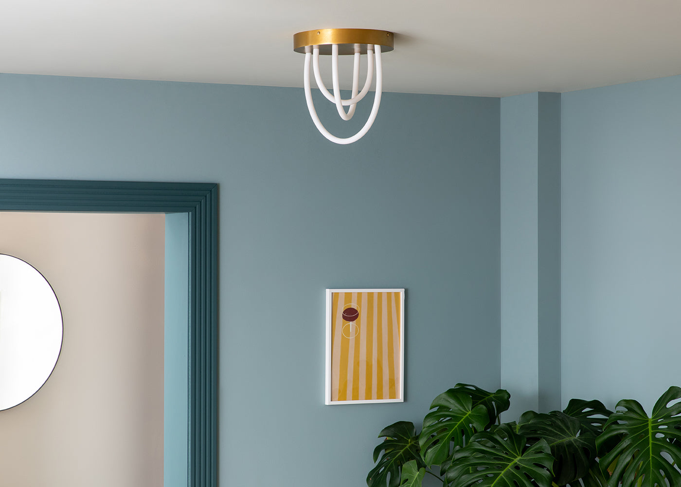 Wave LED Flush Ceiling Light Large