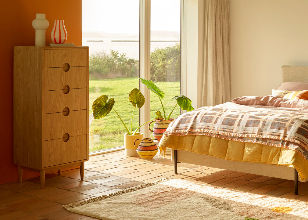 Amira Tallboy Chest of Drawers Walnut