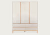 Lars Triple Wardrobe Grey
