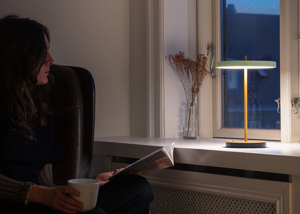 Asteria LED Move Portable Table Lamp Ruby Red