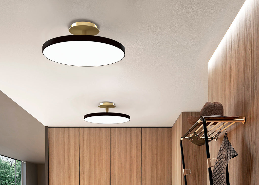 Asteria LED Up Flush Ceiling Light Pearl White / Large